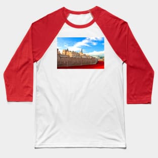 Tower of London Red Poppies UK Baseball T-Shirt